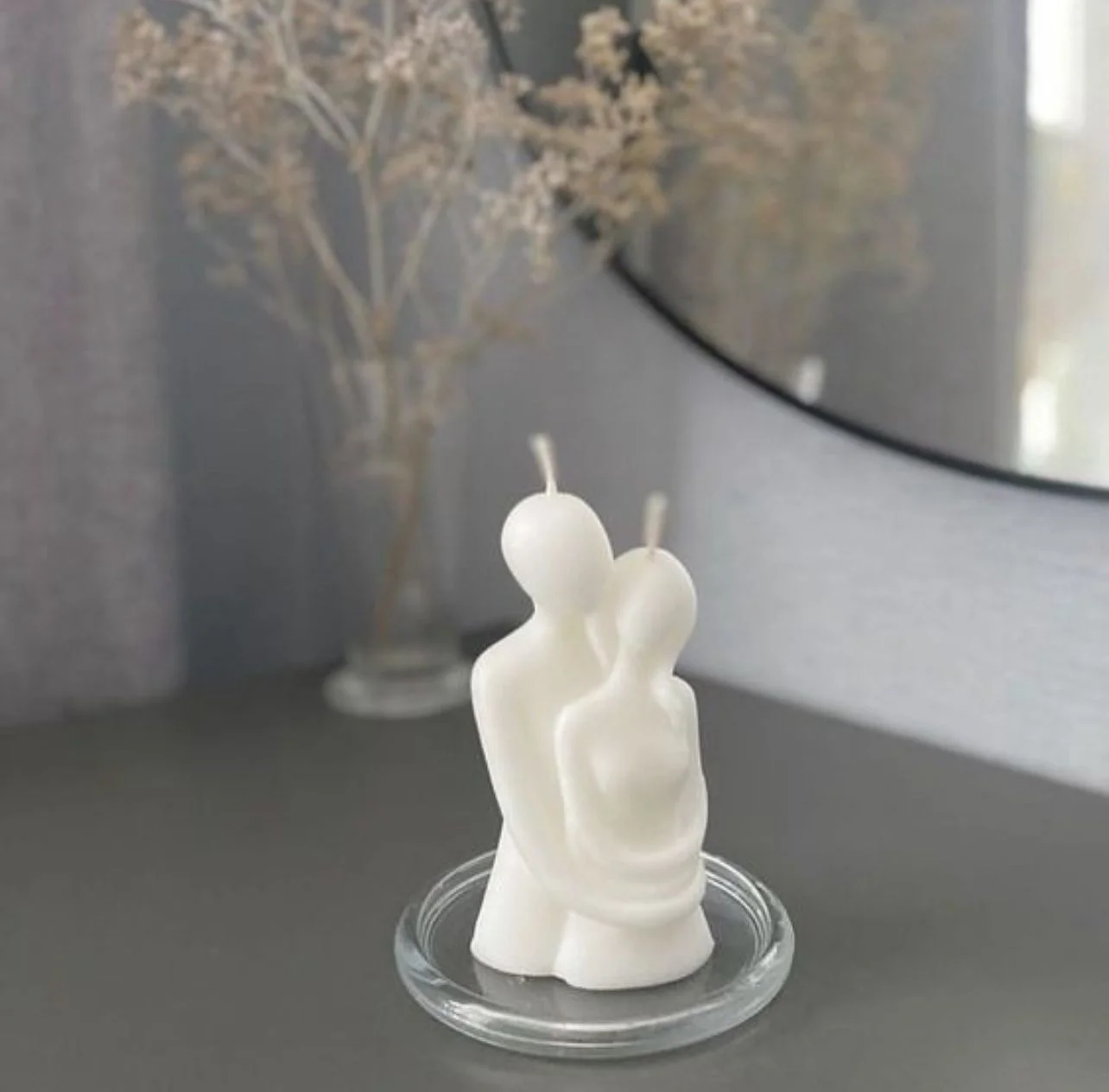 Bougie couple amoureux